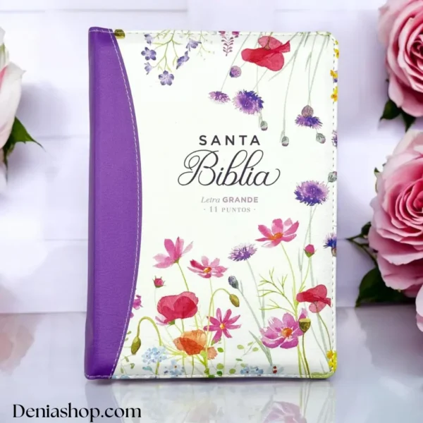 deniashop-biblia-morado-diseño-floreado-letra-grande-reina-valera-1960