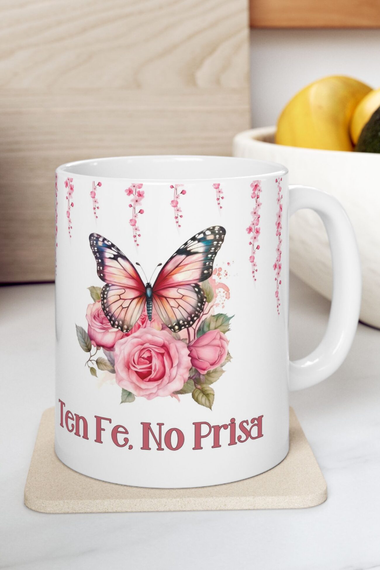 Ten fe, no Prisa Taza de Ceramica de 11oz