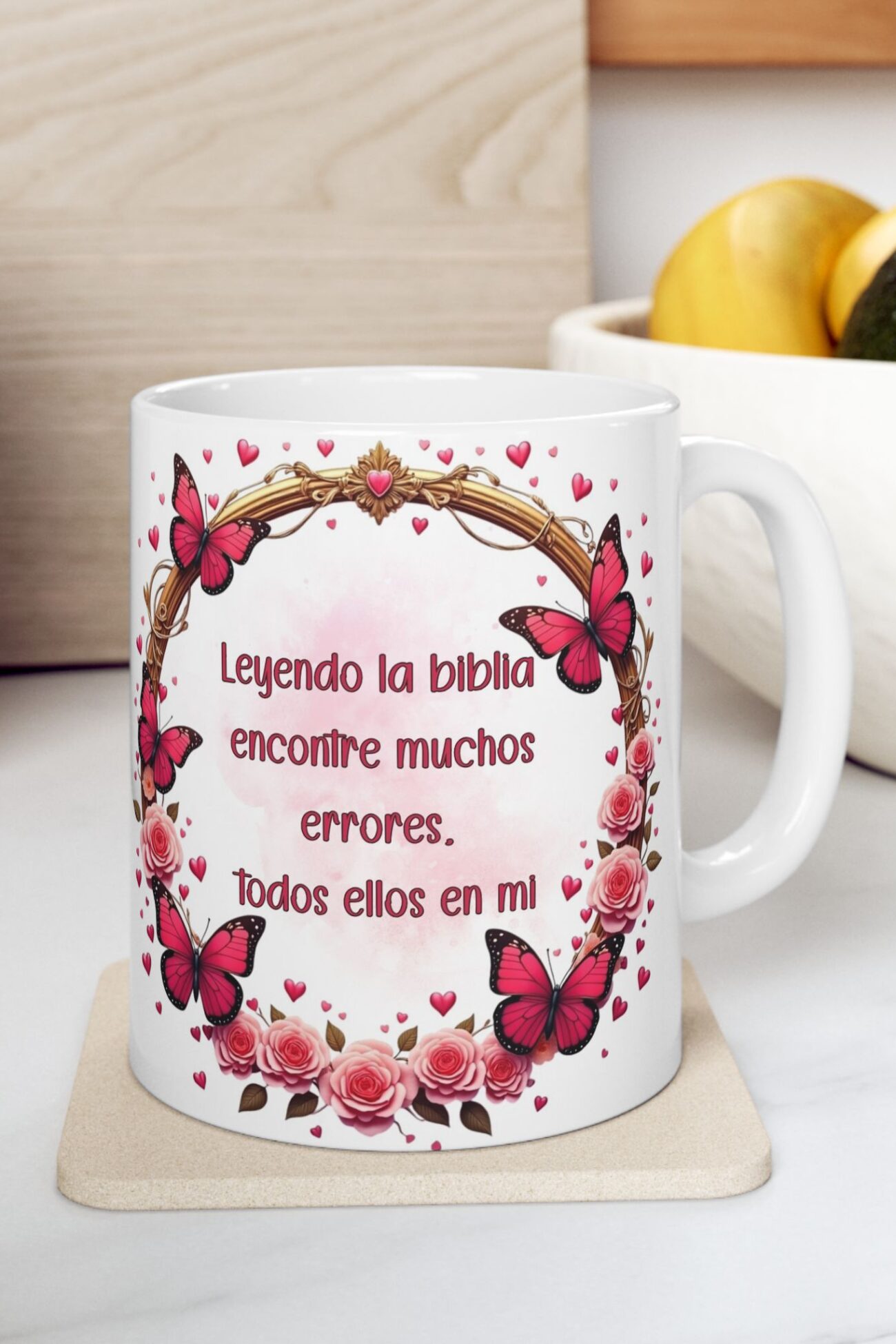 Leyendo la Biblia Encontre Muchos Errores, Todos Ellos en Mi, Taza de Ceramica de 11oz