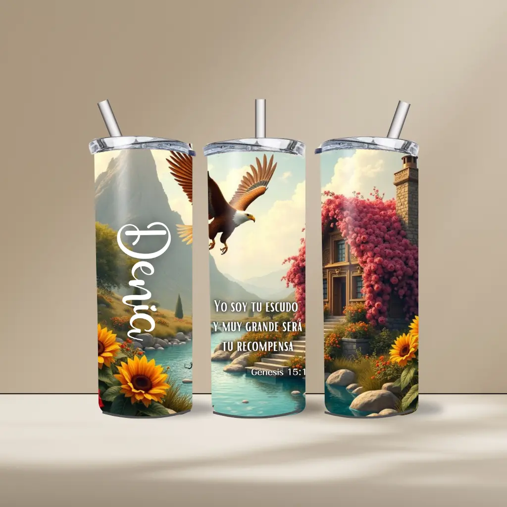 Yo Soy tu Escudo y Muy Grande Será tu Recompensa Genesis 15:1 Vaso de 20oz