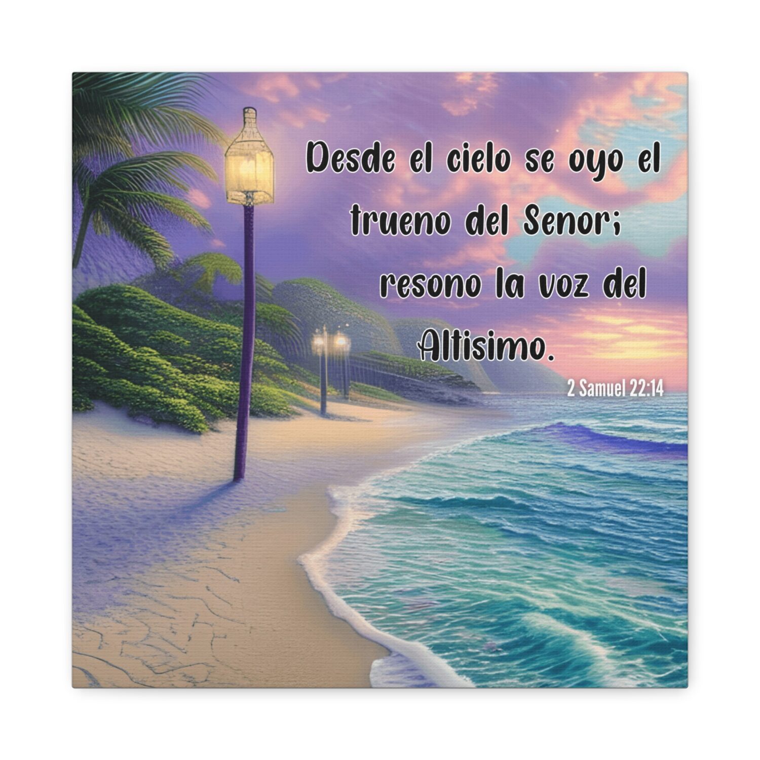 Desde el Cielo se Oyó el Trueno del Señor Canva
