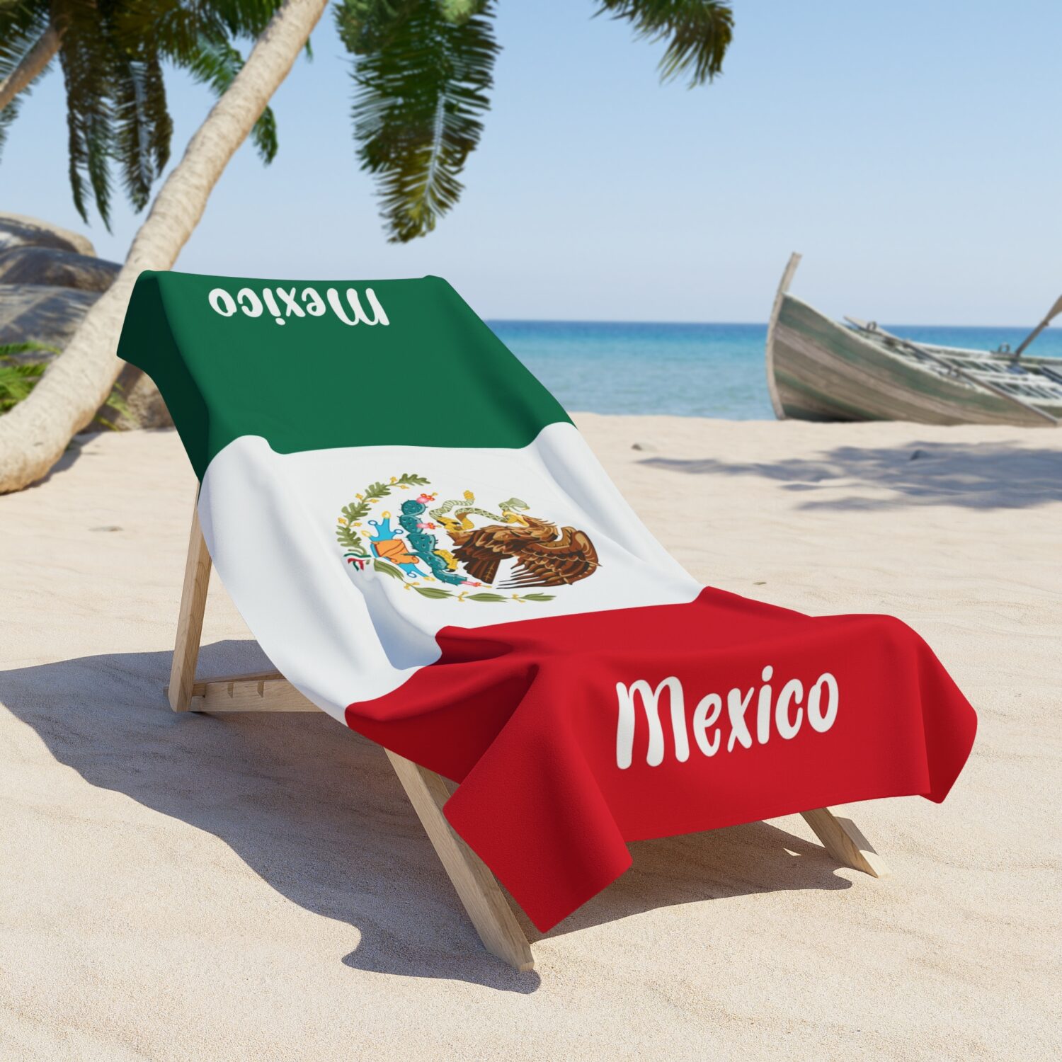 Toalla con bandera de Mexico