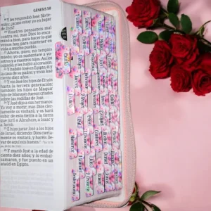 Indices de Mariposa Rosa Para Biblia English / Español