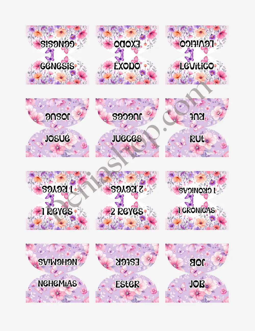 Indices Sueño Violeta Para Biblia English / Español