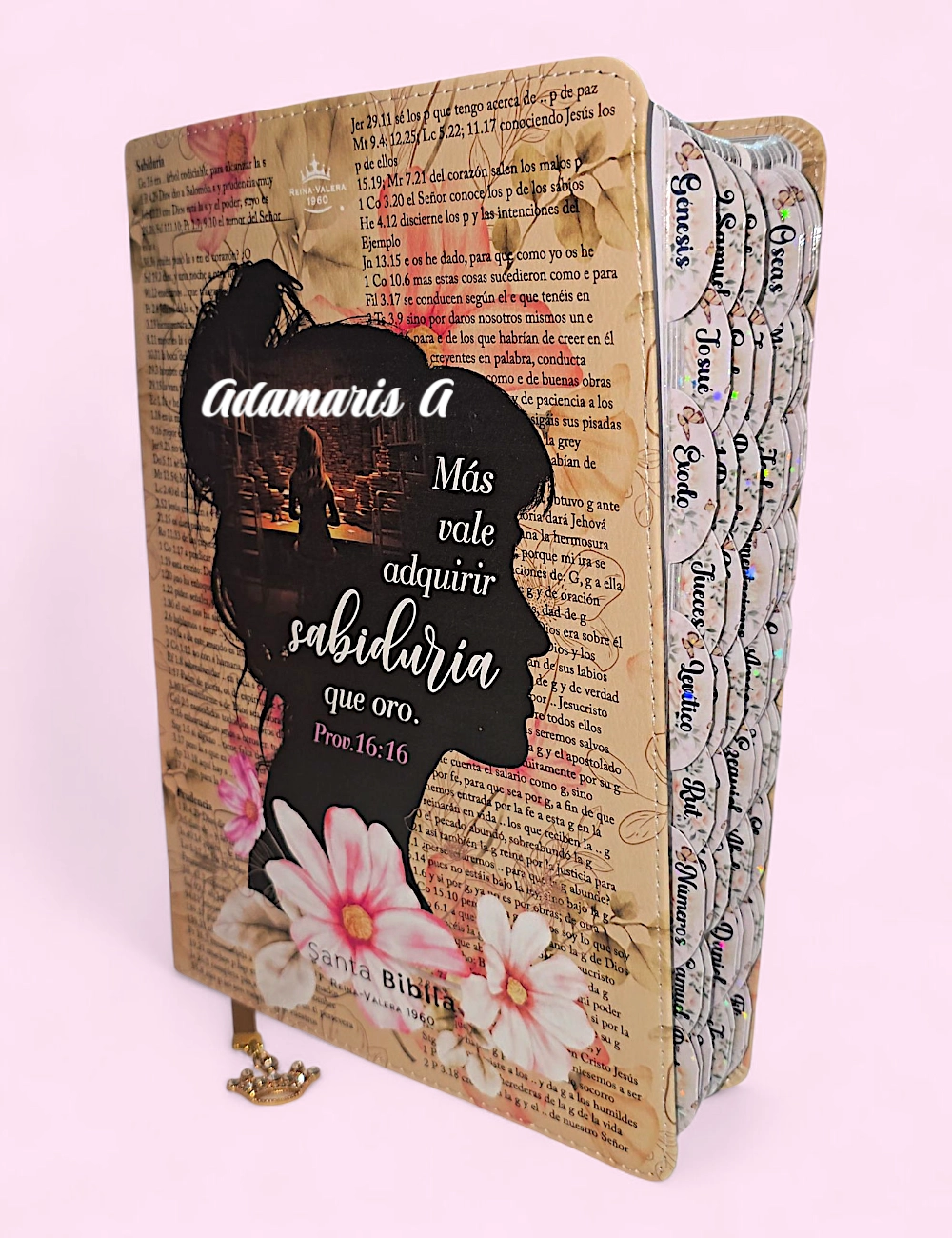 Biblia Personalizada Sabiduría - Letra Gigante de 15 Puntos - Reina Valera 1960 - Tamaño Grande - Español