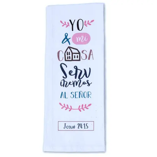 Toalla para Cocina: Yo y mi casa - Josué 24:15