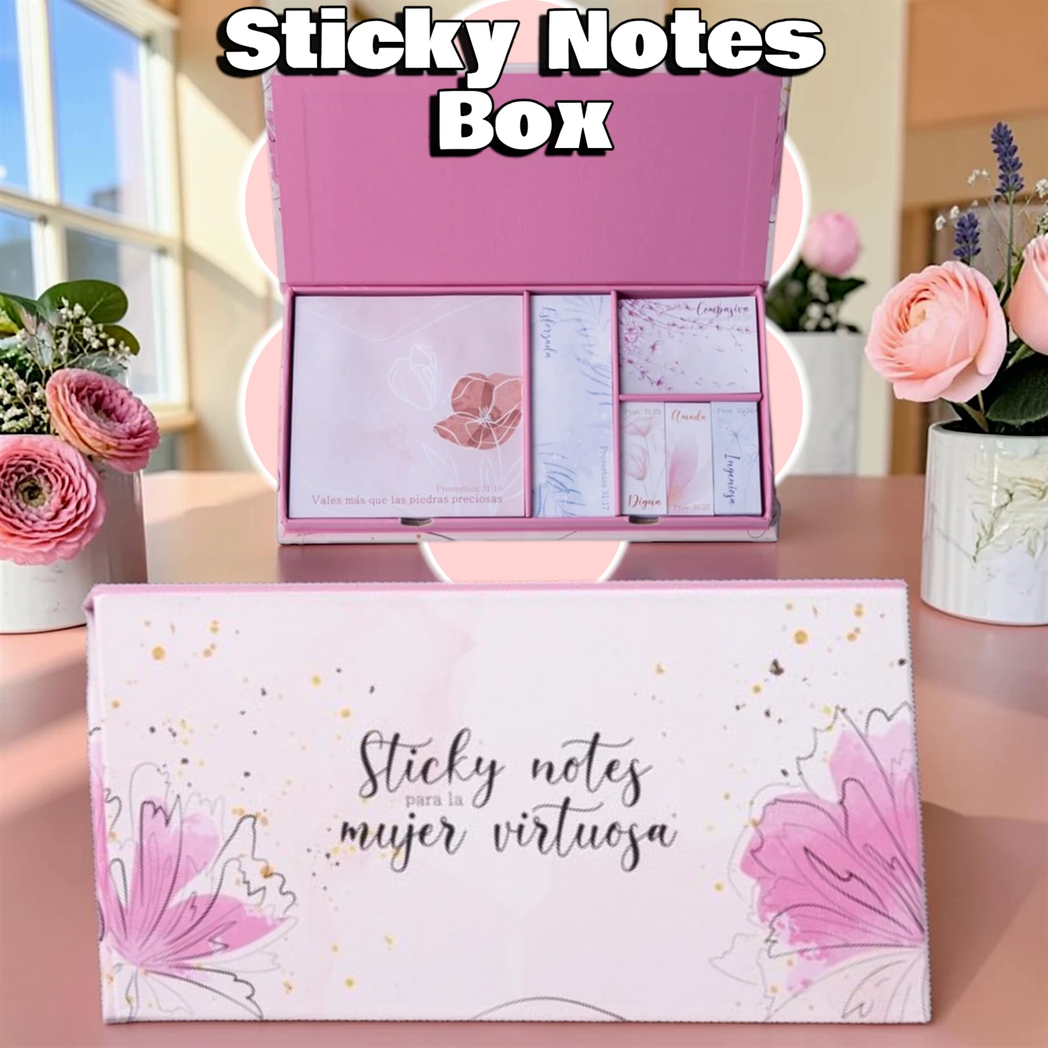 Sticky Notes: Mujer Virtuosa, Estuche con Notas Adhesivas