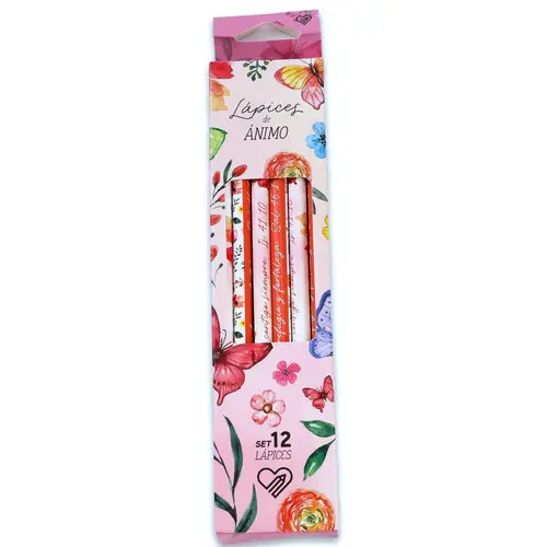 Set de 12 Lápices con Versículos: Ánimo