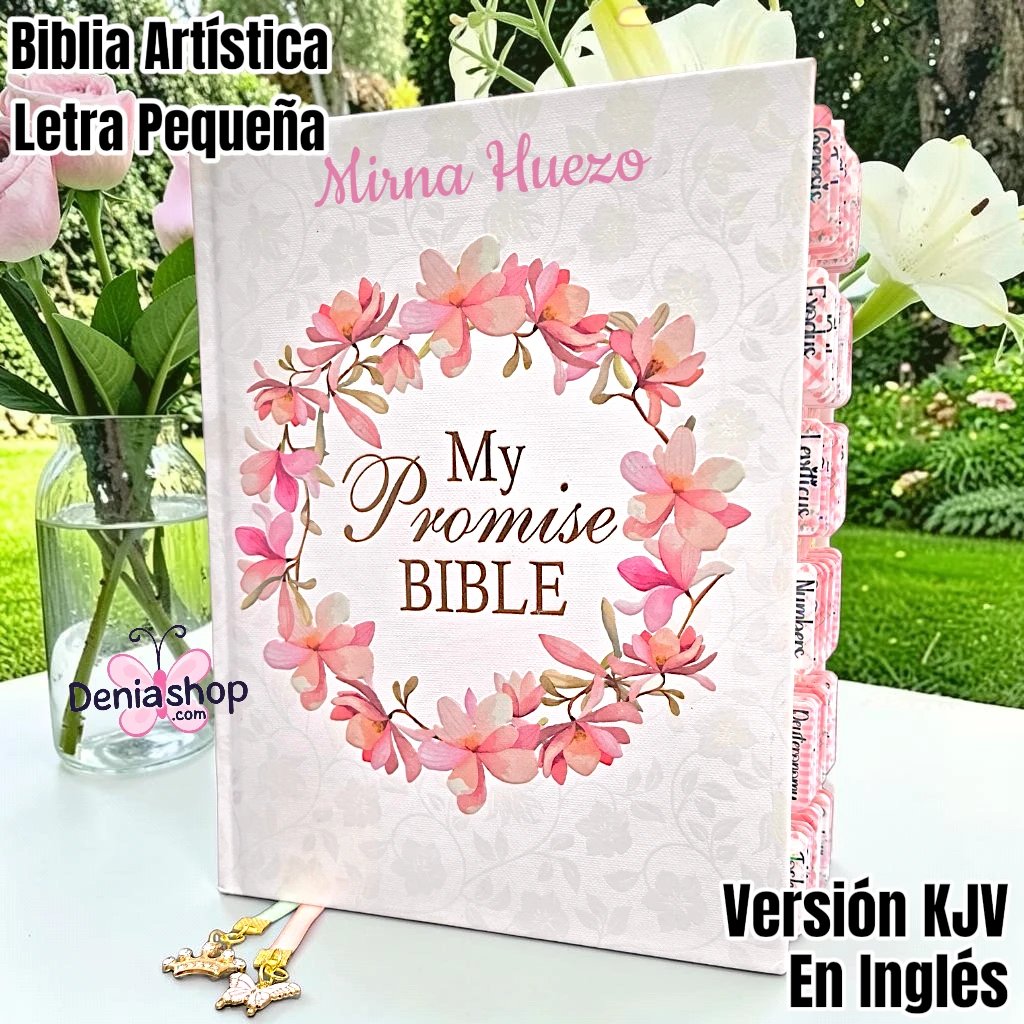 Biblia Personalizada My Promise Bible - Letra Pequeña de 8.65 Puntos - Version NLT - Tamaño Regular - Inglés