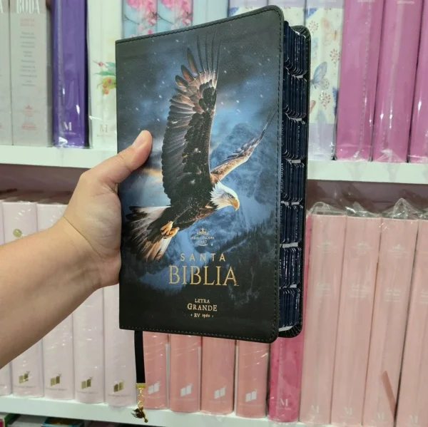 Biblia Personalizada de Águila - Letra Grande de 12 Puntos - Reina Valera 1960 - Tamaño  Regular - Español