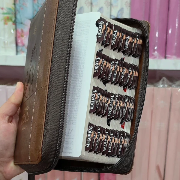Biblia Personalizada Leon de Juda - Letra Grande de 11 Puntos - Reina Valera 1960 - Tamaño Compacta con Cierre - Español
