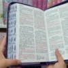 Biblia Personalizada Morada con Mariposas - Letra Grande de 12 Puntos - Reina Valera 1960 - Tamaño Regular con Cierre - Español