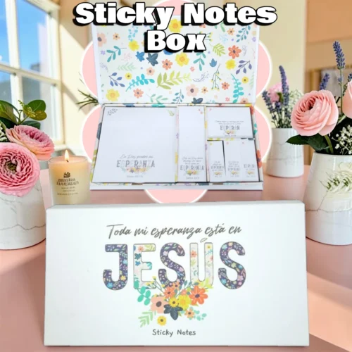 Sticky Notes: Mi Esperanza está en Jesús, Estuche con Notas Adhesivas