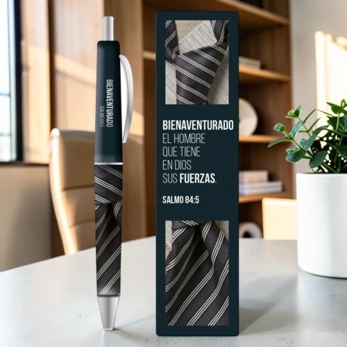 Pack de Separador con Bolígrafo: Bienaventurado el hombre - Salmo 84:5